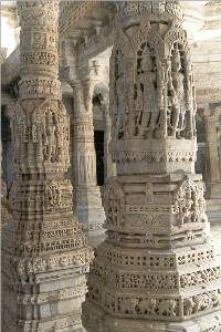 Jain tempel interieur