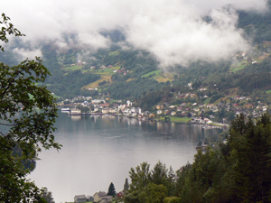 Uitzicht op het fjord